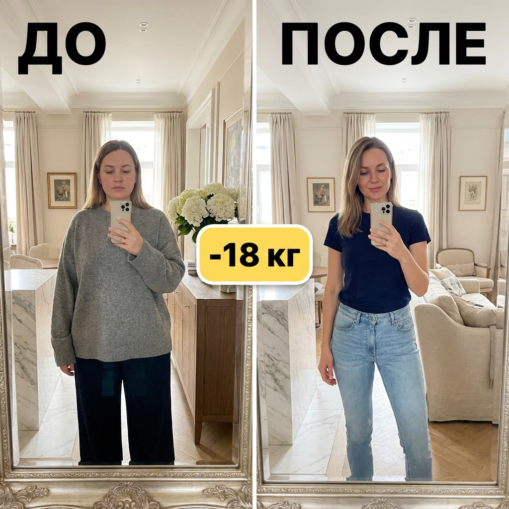 Анна, 34 года — результат после кето-гайда в боте MAX, минус 18 кг за 3 месяца